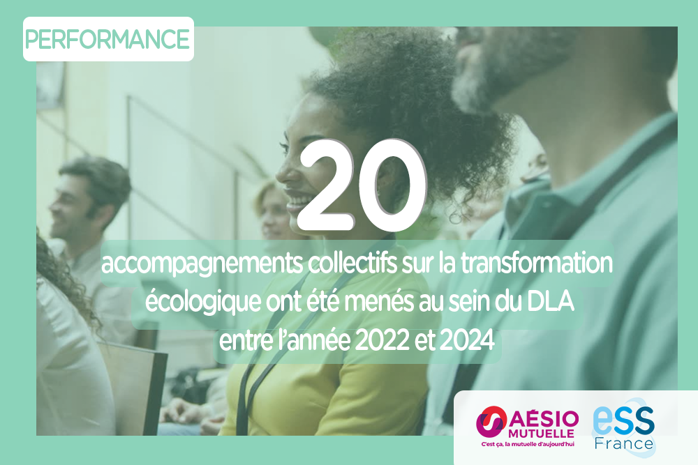 Chiffre de la semaine : 20 accompagnements collectifs sur la transformation écologique ont été menés au sein du DLA 