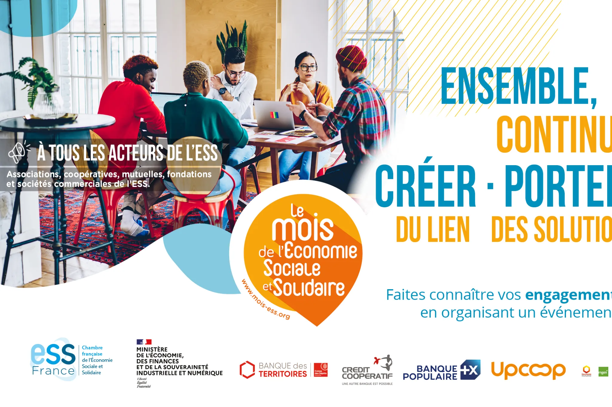 À tous les acteurs ESS : Continuons d'agir pendant le Mois de l'ESS 2025 !