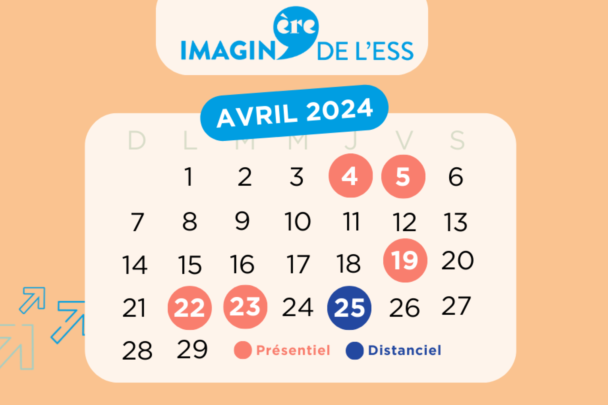 Imagin'Ère de l'ESS · l'agenda du mois d'AVRIL !