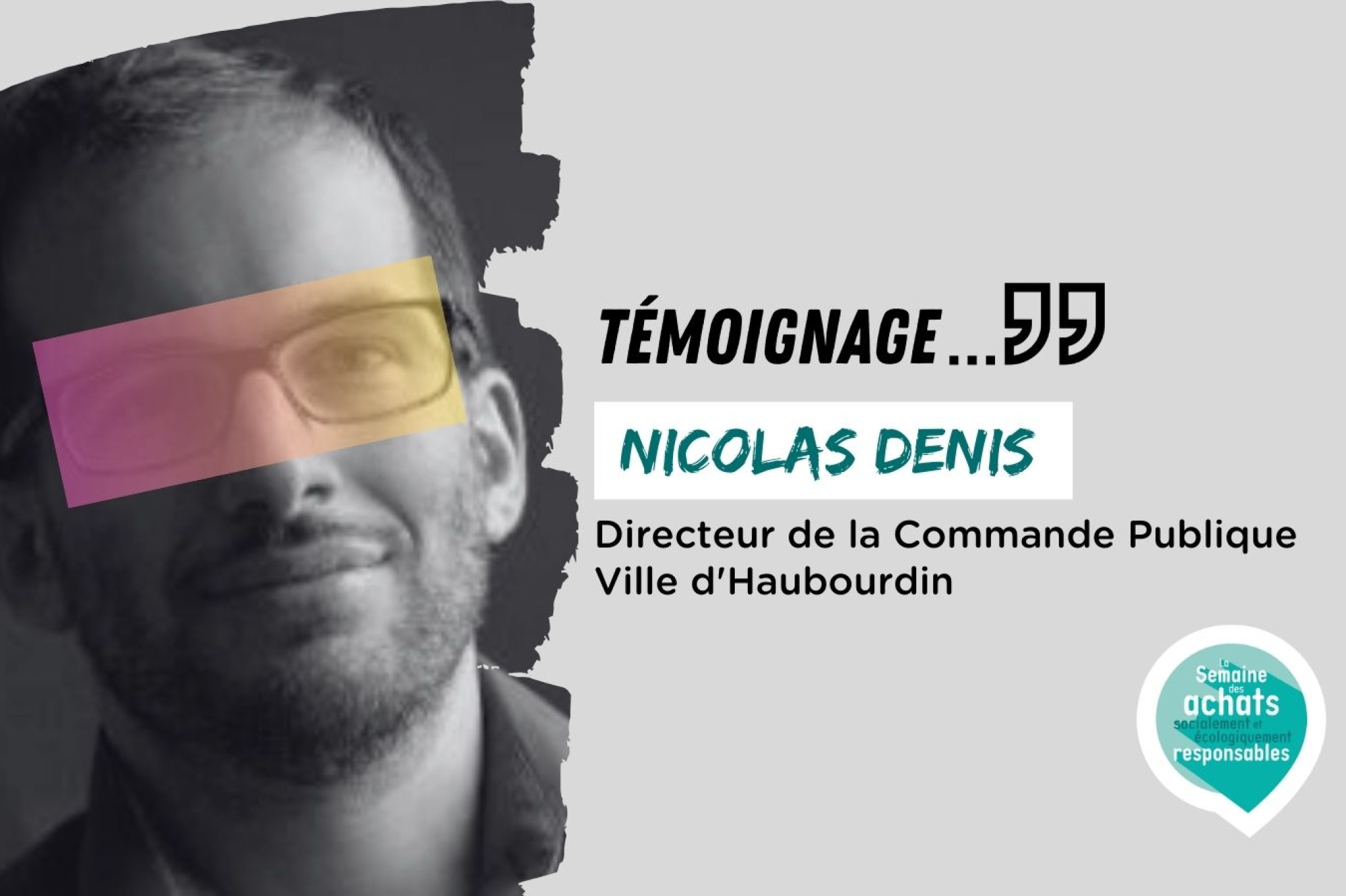 SASER25 : Témoignage de Nicolas Denis, Directeur de la Commande Publique de la Ville d'Haubourdin