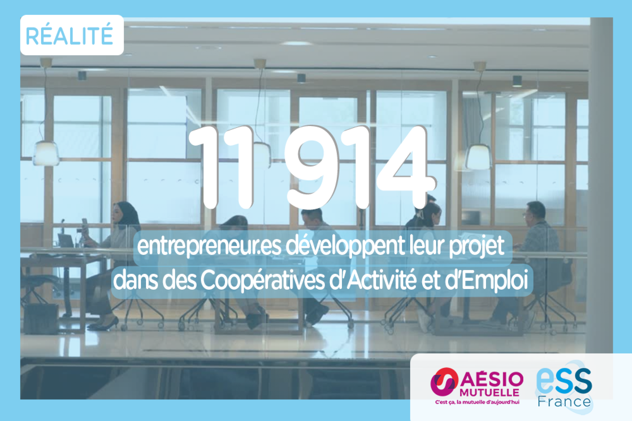 11 914 entrepreneur.es développent leur projet dans des Coopératives d'Activité et d'Emploi 