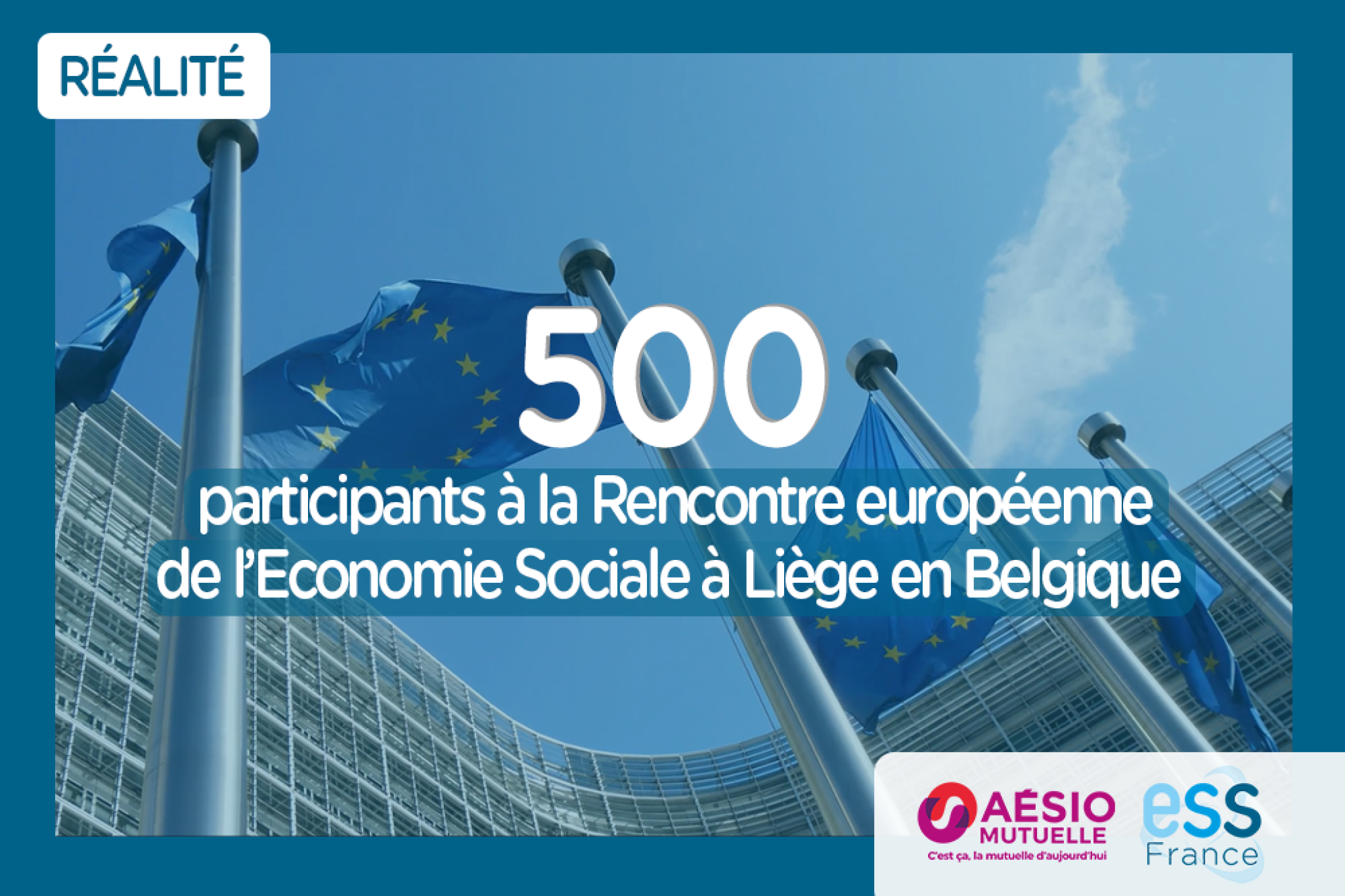 chiffre de la semaine : 500 participants à la Rencontre européenne de l'Economie Sociale à Liège en Belgique