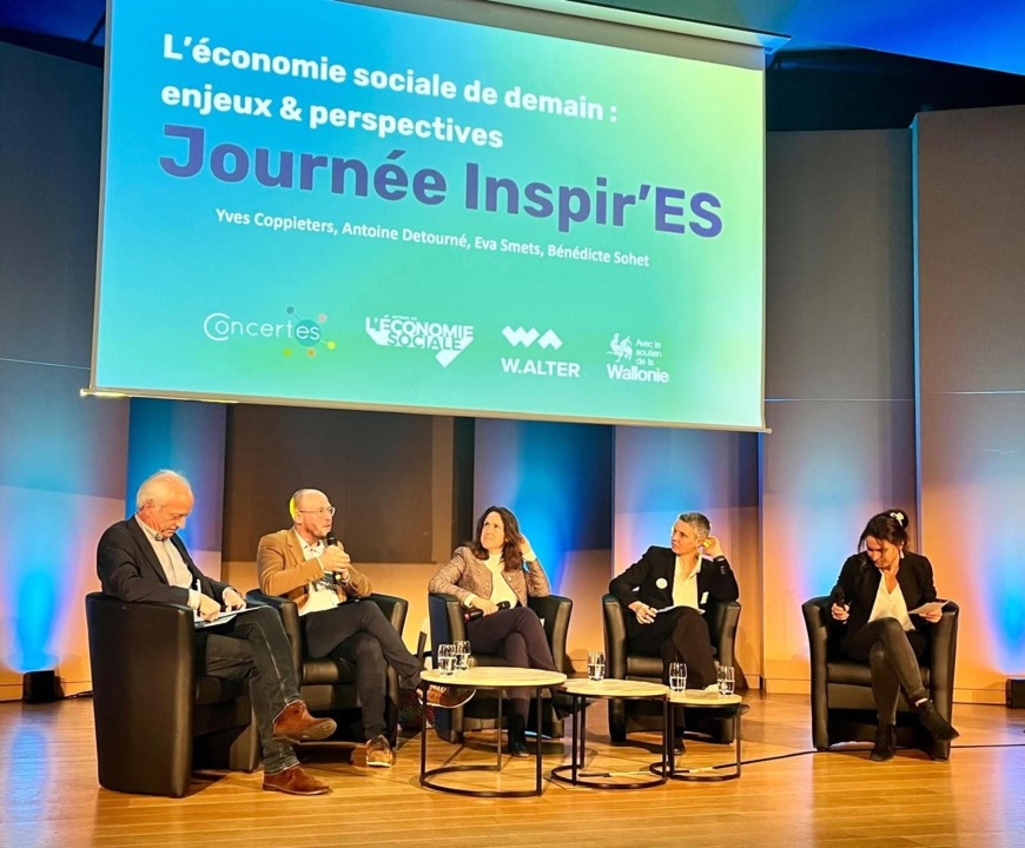 Antoine Détourné, Délégué Général d'ESS France, à Namur pour la Journée Inspir'ES de ConcertES à Namur