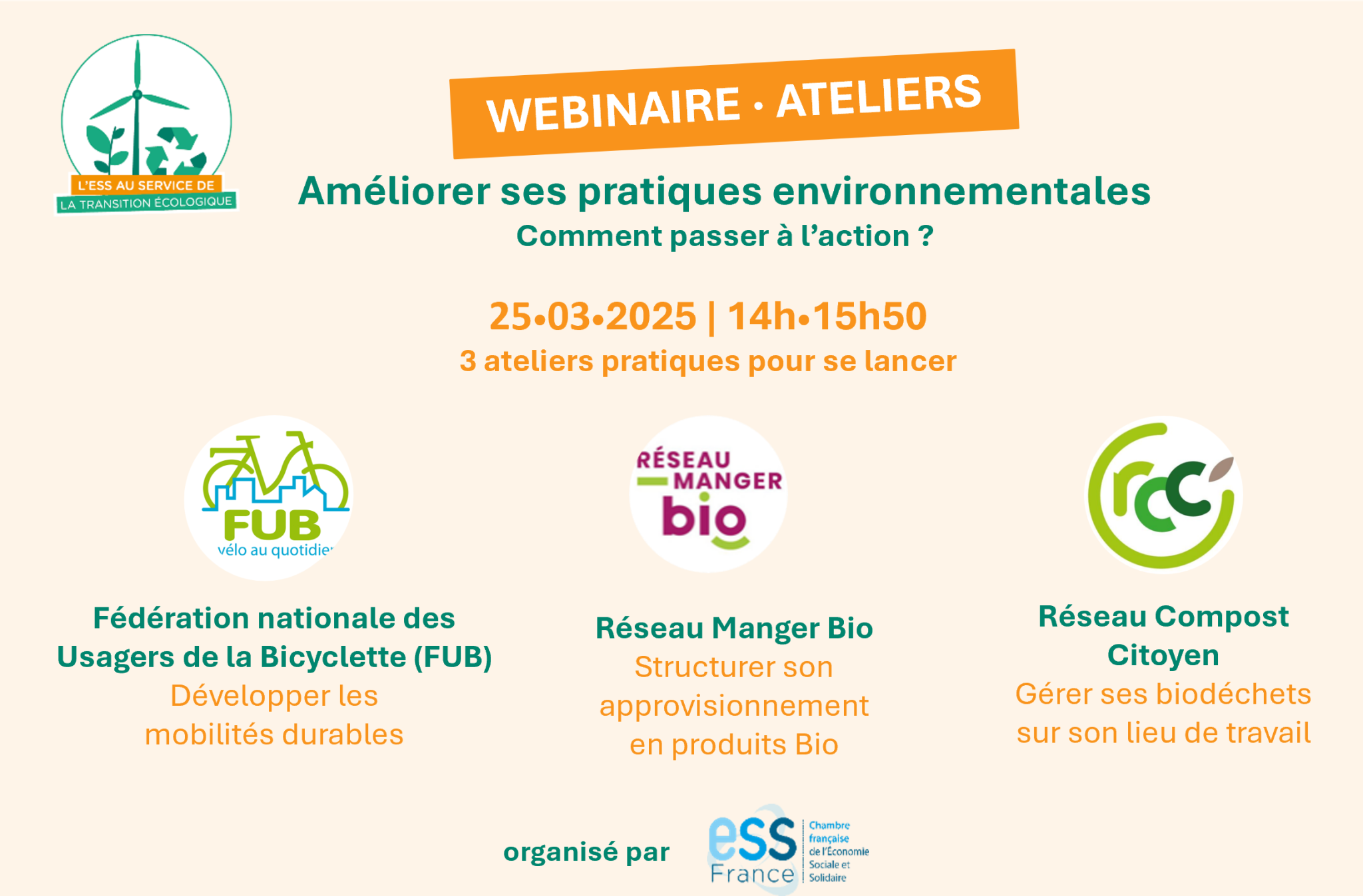 Webinaire Améliorer ses pratiques environnementales 