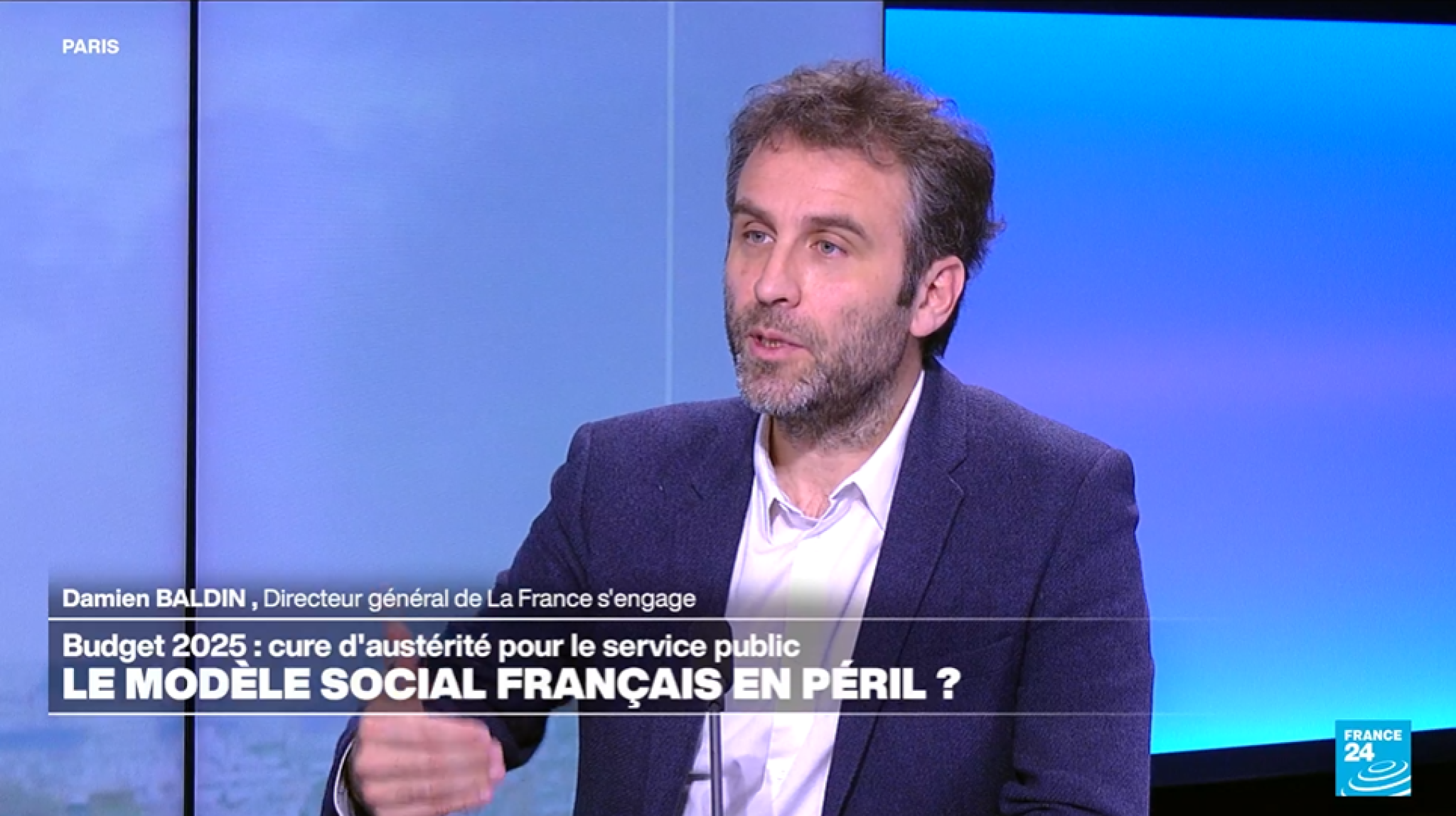 Damien Baldin, Vice Président d'ESS France, sur France 24