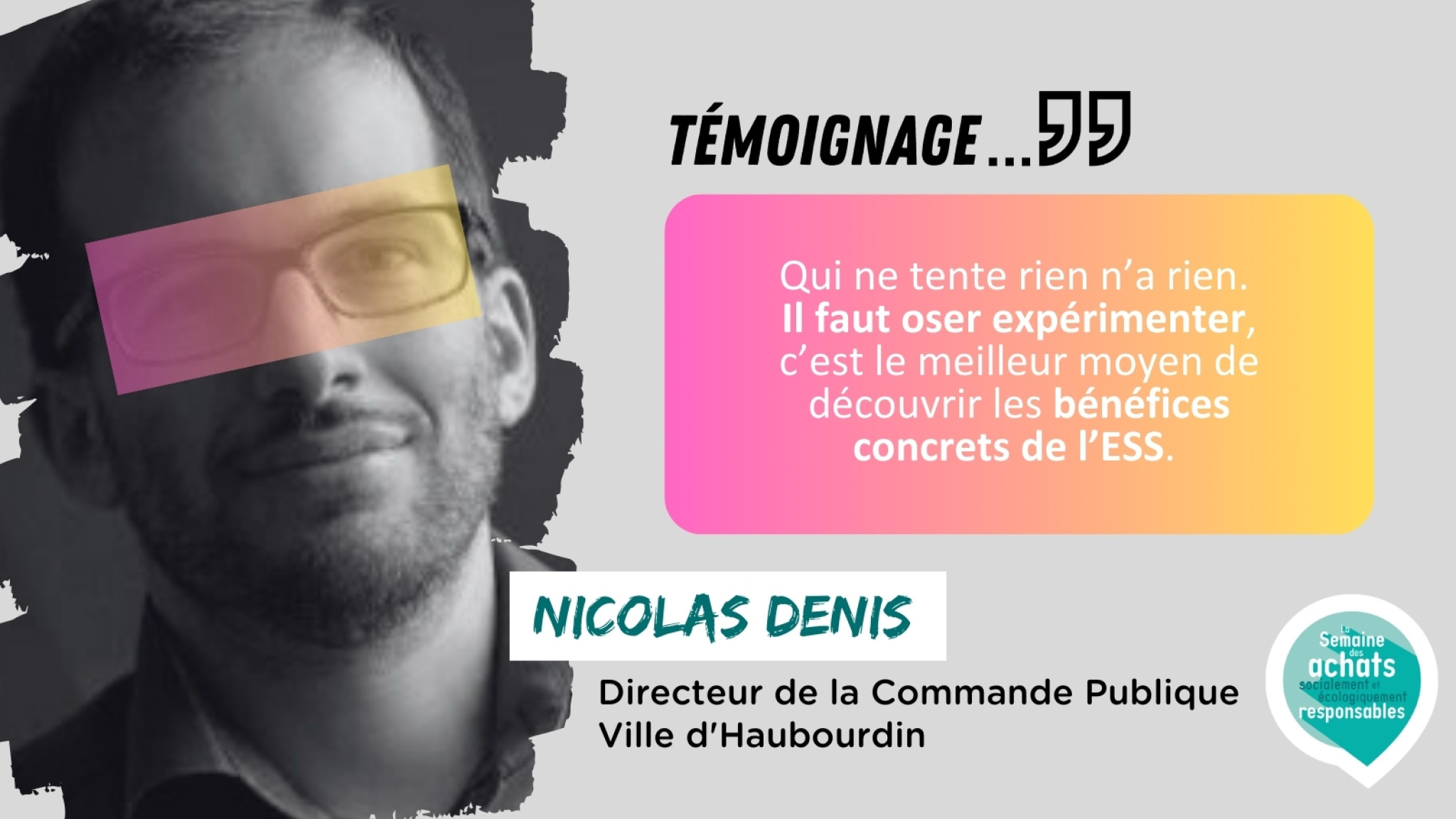 Témoignage de Nicolas Denis, Directeur de la commande publique à la Ville d'Haubourdin