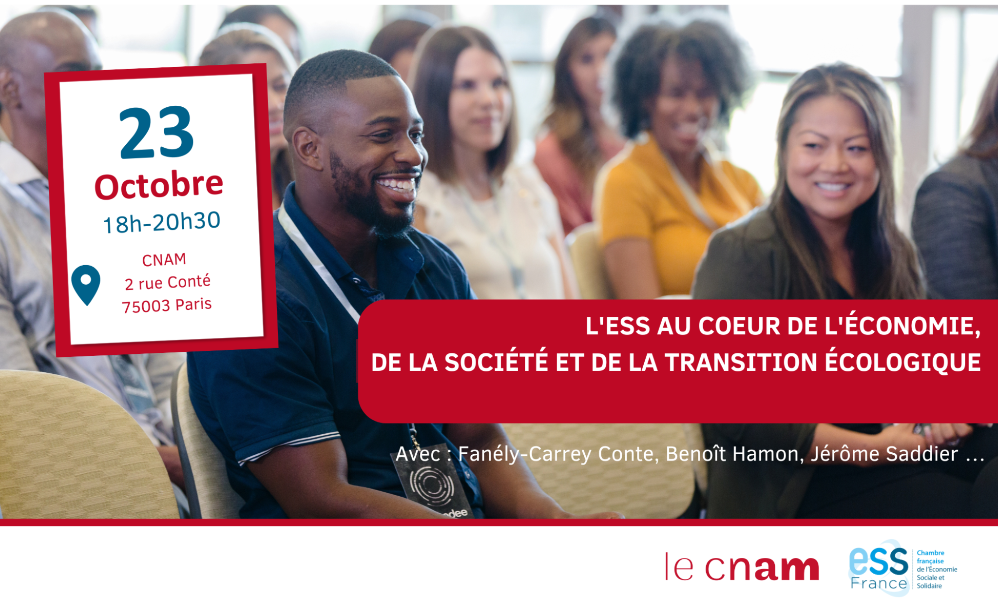 ESS France x CNAM : L'ESS au cœur de l’économie, de la société et de la transition écologique